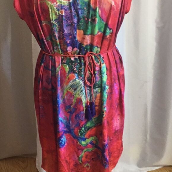 NWOT LEOMA LOVEGROVE dress in small with seahorse designs front & back - Picture 4 of 12